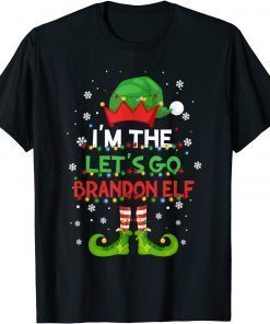 Let's Go Brandon Anti Joe Biden Christmas Elf Costume Gift Shirt