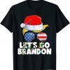 Let's Go Brandon Chant Christmas Santa Patriotics Classic Shirt
