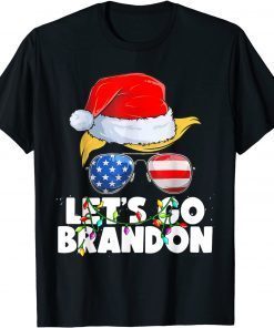 Let's Go Brandon Chant Christmas Santa Patriotics Classic Shirt