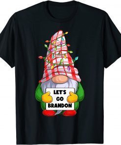 Let's Go Brandon Christmas Gnome Plaid Santa Claus Official Shirt