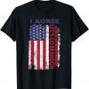 Lets Go Brandon I Agree Us Flag Classic T-Shirt