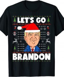 Let's Go Brandon Santa Trump Ugly Christmas Sweater X-mas Classic Shirt