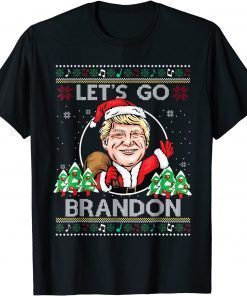 Lets Go Brandon Trump Christmas Anti Biden Vintage Unisex Shirt