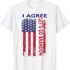 Lets Go Bransdon I Agree Joe Biden Us Flag Limited T-Shirt