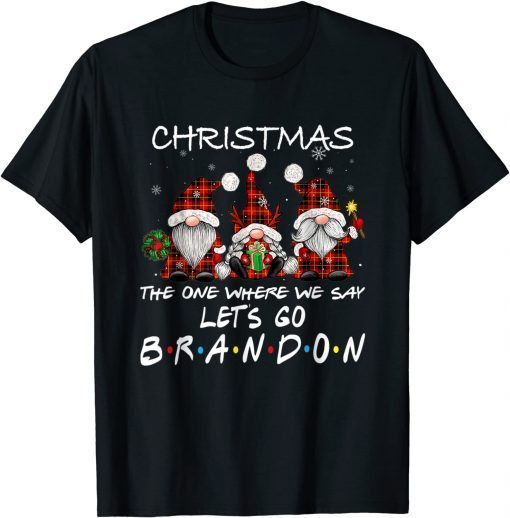 Let's Go Branson Brandon Gnome Xmas Classic Shirt