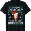 Lets Go Branson Brandon Happy 4th of July Ugly Christmas Gift Shirt