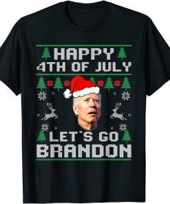 Lets Go Branson Brandon Happy 4th of July Ugly Christmas Gift Shirt
