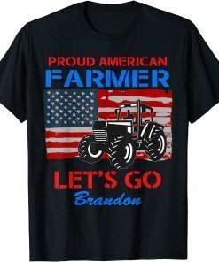 Let's Go Conservative US Flag Proud American Farmer Brandon Official Shirt