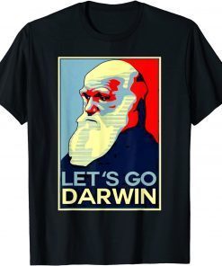 Let's Go Darwin Sarcastic Saying USA Flag Unisex Shirt