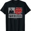 Let’s Go I Agree Brandon ConservativeFlag Anti Liberal US Gift T-Shirt