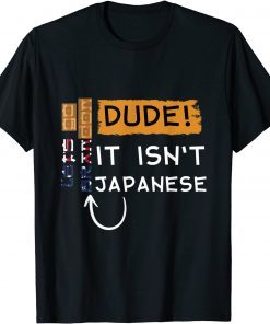 Let's Go It isn't Japanese Just Tilt Your Head Gift Shirt