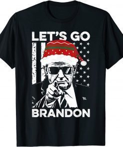 Let's Go Trump Christmas Pajama Ugly Sweater USA Flag Classic Shirt