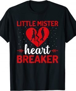 Little Mister Heart Breaker Valentine's Day Love Hearts Unisex Shirt