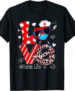 Love Dabbing Heart Nursing Nurse Life Valentines Unisex Shirt