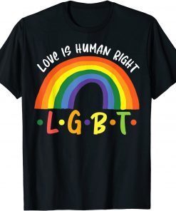 Love Is Human Right LGBT Pride Valentine's Day LGBT Unisex Shirt