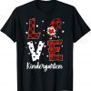 Love Leopard Teacher 100 Days Of Gnomes Kindergarten Outfits Classic Shirt