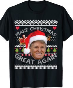 Make Christmas Great Again Trump Ugly Christmas Xmas T-Shirt