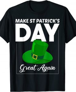 Make St Patrick Day Great Again Vintage Trump Drinking Unisex Shirt
