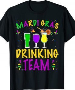 Mardi Gras Party Drinking Team Crawfish Carnival Parade Unisex Shirt