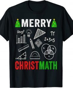 Math Christmas Shirt Merry Christmas Math Teacher Classic Shirt