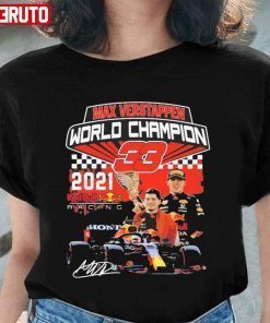 Max Verstappen 33 Champions World 2021 T-Shirt