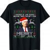 Merry 4th Of July Biden Ugly Christmas Classic Shirt