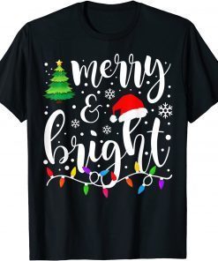 Merry And Bright Christmas Lights 2022 Shirt
