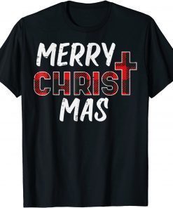 Merry Christ Mas Christian Jesus Christmas PJs Xmas Pajamas Limited Shirt