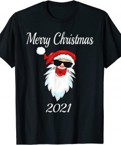 Merry Christmas 2021 Laughing Santa T-Shirt