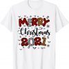 Merry Christmas 2021 Leopard Buffalo Plaid Red Green Xmas Unisex Shirt