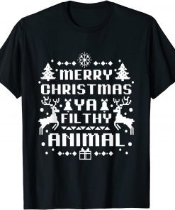 Merry Christmas Animal Filthy Ya Unisex Shirt