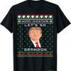 Merry Christmas Let's Go Brandon Trump Ugly X-mas Gift Shirt