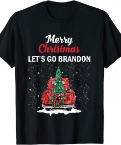 Merry Christmas Let’s Go Branson Brandon Red Truck 2022 T-Shirt
