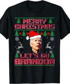 Merry Christmas Let's Go Branson Brandon Ugly X-mas Classic Shirt