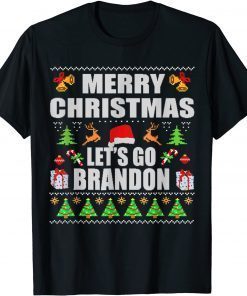 Merry Christmas Let's go Branson Brandon Anti Biden Ugly Unisex Shirt