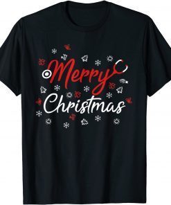 Merry Christmas Nurse Nursing Stethoscope, Merry Christmas Classic Shirt