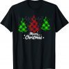 Merry Christmas Tree Buffalo Plaid Family Matching Pajama Classic Shirt