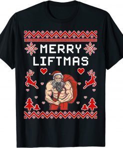Merry Fitmas Fit Santa Claus Bodybuilding Christmas T-Shirt