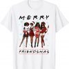 Merry Friendsmas Black Girl Friends Christmas Matching Group Classic Shirt