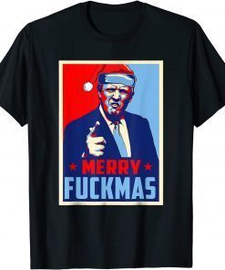 Merry Fuckmas Trump Poster Anti Biden Xmas Classic Shirt