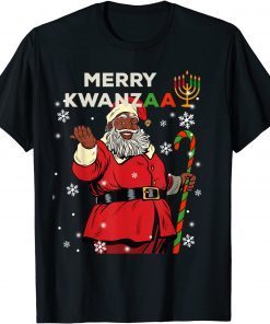 Merry Kwanzaa Santa Claus Black Christmas African American Classic Shirt