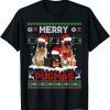 Merry Pugmas Christmas Ugly Sweater Pug Lover Family Pajama T-Shirt