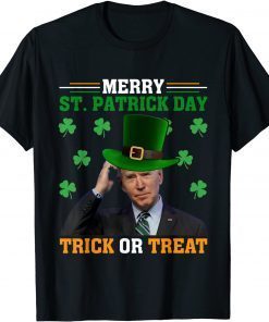 Merry St.Patrick Day Trick Or Treat Santa Joe Ugly Christmas Classic Shirt