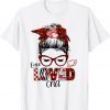 Messy Bun Hair One Loved CNA Valentine's Day Classic Shirt