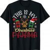 My Christmas Pajama Shirt Xmas Pet Lover Animal Cat Dog Paw Classic Shirt