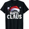 Nurse Santa Claus Christmas Matching Costume Gift Shirt