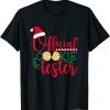 Official Cookie Tester Baking Crew Matching Christmas Unisex Shirt