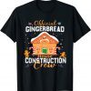 Official Gingerbread House Construction Crew Christmas Gift Shirt