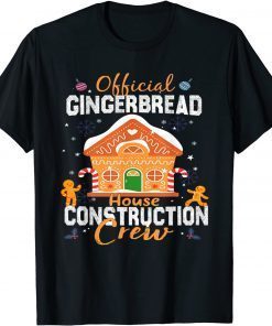 Official Gingerbread House Construction Crew Christmas Gift Shirt