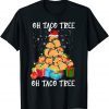 Oh Taco Tree Mexican Food Taco Lover Christmas Xmas Gift Shirt